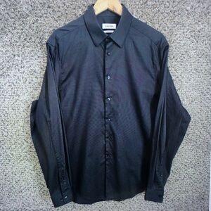 Calvin Klein Men's Charcoal Dress Shirt